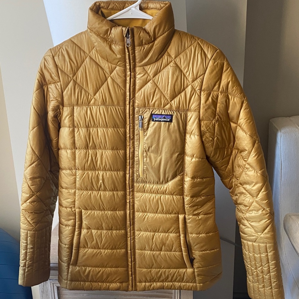 Patagonia Mustard Quilted Jacket